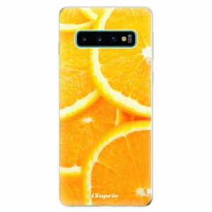 Odolné silikonové pouzdro iSaprio - Orange 10 - Samsung Galaxy S10 obraz
