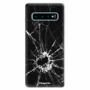 Odolné silikonové pouzdro iSaprio - Broken Glass 10 - Samsung Galaxy S10 obraz