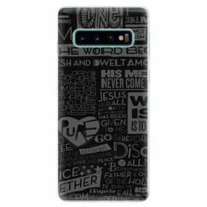 Odolné silikonové pouzdro iSaprio - Text 01 - Samsung Galaxy S10 obraz