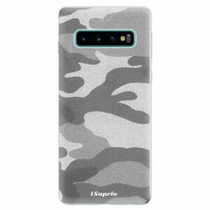 Odolné silikonové pouzdro iSaprio - Gray Camuflage 02 - Samsung Galaxy S10 obraz