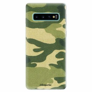 Odolné silikonové pouzdro iSaprio - Green Camuflage 01 - Samsung Galaxy S10 obraz