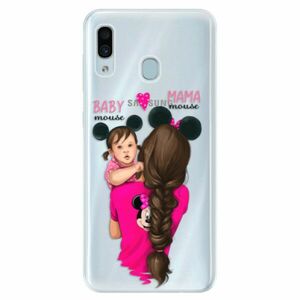 Silikonové pouzdro iSaprio - Mama Mouse Brunette and Girl - Samsung Galaxy A30 obraz