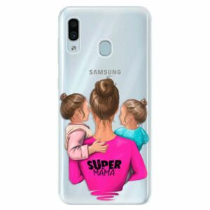 Silikonové pouzdro iSaprio - Super Mama - Two Girls - Samsung Galaxy A30 obraz