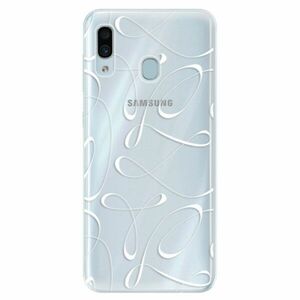 Silikonové pouzdro iSaprio - Fancy - white - Samsung Galaxy A30 obraz