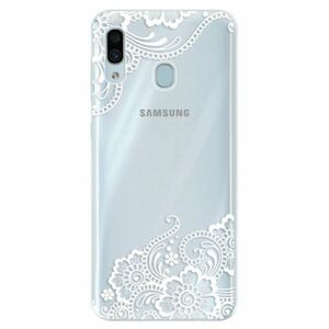 Silikonové pouzdro iSaprio - White Lace 02 - Samsung Galaxy A30 obraz