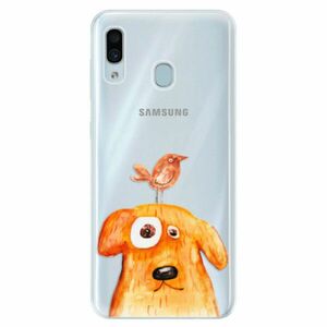 Silikonové pouzdro iSaprio - Dog And Bird - Samsung Galaxy A30 obraz