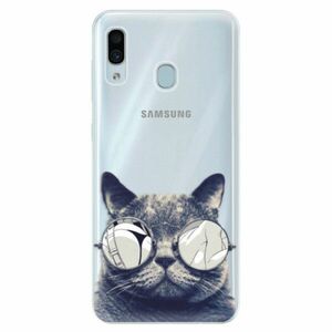 Silikonové pouzdro iSaprio - Crazy Cat 01 - Samsung Galaxy A30 obraz