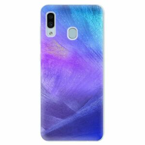 Silikonové pouzdro iSaprio - Purple Feathers - Samsung Galaxy A30 obraz