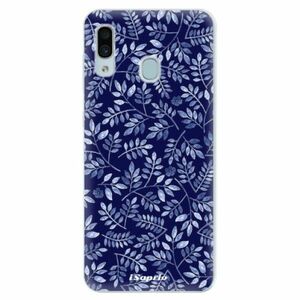 Silikonové pouzdro iSaprio - Blue Leaves 05 - Samsung Galaxy A30 obraz