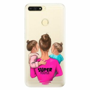 Silikonové pouzdro iSaprio - Super Mama - Two Girls - Huawei Honor 7A obraz