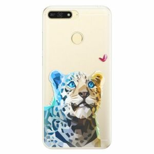 Silikonové pouzdro iSaprio - Leopard With Butterfly - Huawei Honor 7A obraz