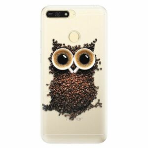 Silikonové pouzdro iSaprio - Owl And Coffee - Huawei Honor 7A obraz