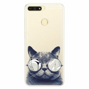 Silikonové pouzdro iSaprio - Crazy Cat 01 - Huawei Honor 7A obraz