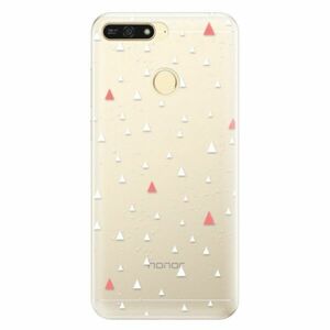 Silikonové pouzdro iSaprio - Abstract Triangles 02 - white - Huawei Honor 7A obraz