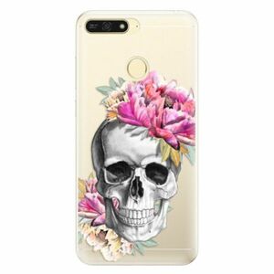 Silikonové pouzdro iSaprio - Pretty Skull - Huawei Honor 7A obraz