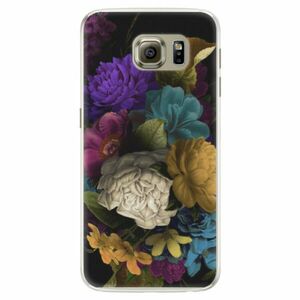Silikonové pouzdro iSaprio - Dark Flowers - Samsung Galaxy S6 Edge obraz