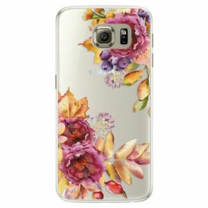 Silikonové pouzdro iSaprio - Fall Flowers - Samsung Galaxy S6 Edge obraz