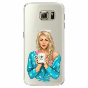 Silikonové pouzdro iSaprio - Coffe Now - Blond - Samsung Galaxy S6 Edge obraz