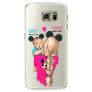 Silikonové pouzdro iSaprio - Mama Mouse Blonde and Boy - Samsung Galaxy S6 Edge obraz