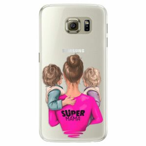 Silikonové pouzdro iSaprio - Super Mama - Two Boys - Samsung Galaxy S6 Edge obraz