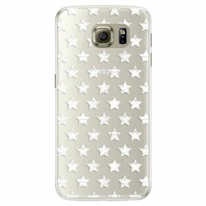 Silikonové pouzdro iSaprio - Stars Pattern - white - Samsung Galaxy S6 Edge obraz