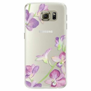 Silikonové pouzdro iSaprio - Purple Orchid - Samsung Galaxy S6 Edge obraz