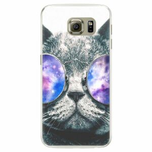 Silikonové pouzdro iSaprio - Galaxy Cat - Samsung Galaxy S6 Edge obraz