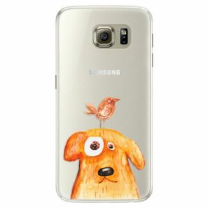 Silikonové pouzdro iSaprio - Dog And Bird - Samsung Galaxy S6 Edge obraz