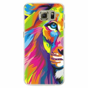 Silikonové pouzdro iSaprio - Rainbow Lion - Samsung Galaxy S6 Edge obraz