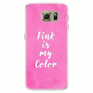 Silikonové pouzdro iSaprio - Pink is my color - Samsung Galaxy S6 Edge obraz