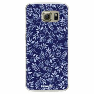 Silikonové pouzdro iSaprio - Blue Leaves 05 - Samsung Galaxy S6 Edge obraz