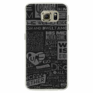 Silikonové pouzdro iSaprio - Text 01 - Samsung Galaxy S6 Edge obraz