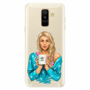 Silikonové pouzdro iSaprio - Coffe Now - Blond - Samsung Galaxy A6+ obraz