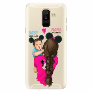 Silikonové pouzdro iSaprio - Mama Mouse Brunette and Boy - Samsung Galaxy A6+ obraz
