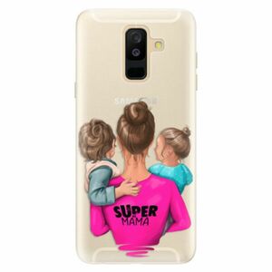 Silikonové pouzdro iSaprio - Super Mama - Boy and Girl - Samsung Galaxy A6+ obraz