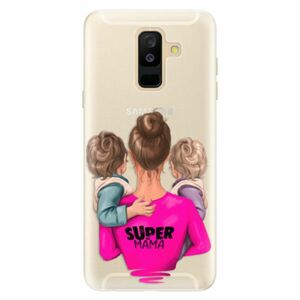 Silikonové pouzdro iSaprio - Super Mama - Two Boys - Samsung Galaxy A6+ obraz