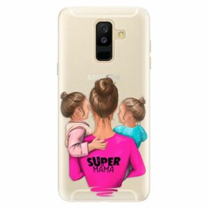 Silikonové pouzdro iSaprio - Super Mama - Two Girls - Samsung Galaxy A6+ obraz