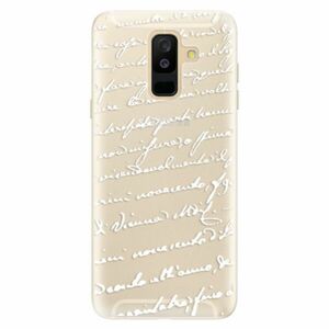 Silikonové pouzdro iSaprio - Handwriting 01 - white - Samsung Galaxy A6+ obraz