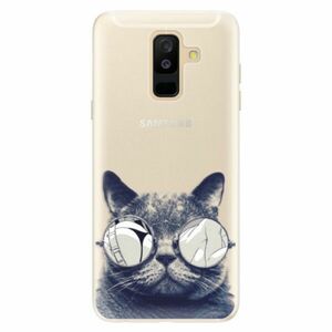Silikonové pouzdro iSaprio - Crazy Cat 01 - Samsung Galaxy A6+ obraz