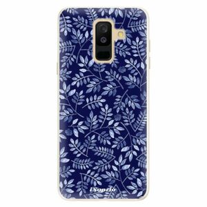 Silikonové pouzdro iSaprio - Blue Leaves 05 - Samsung Galaxy A6+ obraz