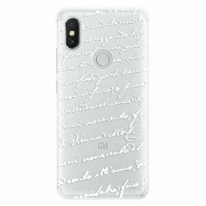Silikonové pouzdro iSaprio - Handwriting 01 - white - Xiaomi Redmi S2 obraz