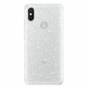 Silikonové pouzdro iSaprio - Abstract Triangles 03 - white - Xiaomi Redmi S2 obraz