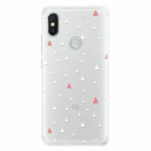 Silikonové pouzdro iSaprio - Abstract Triangles 02 - white - Xiaomi Redmi S2 obraz