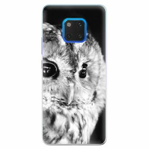 Silikonové pouzdro iSaprio - BW Owl - Huawei Mate 20 Pro obraz