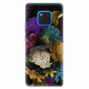 Silikonové pouzdro iSaprio - Dark Flowers - Huawei Mate 20 Pro obraz