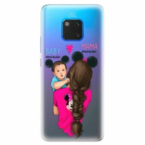Silikonové pouzdro iSaprio - Mama Mouse Brunette and Boy - Huawei Mate 20 Pro obraz