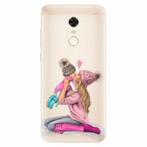 Silikonové pouzdro iSaprio - Kissing Mom - Blond and Girl - Xiaomi Redmi 5 Plus obraz