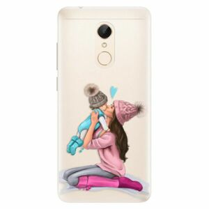 Silikonové pouzdro iSaprio - Kissing Mom - Brunette and Boy - Xiaomi Redmi 5 obraz