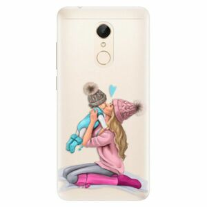 Silikonové pouzdro iSaprio - Kissing Mom - Blond and Boy - Xiaomi Redmi 5 obraz