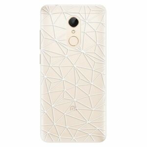 Silikonové pouzdro iSaprio - Abstract Triangles 03 - white - Xiaomi Redmi 5 obraz